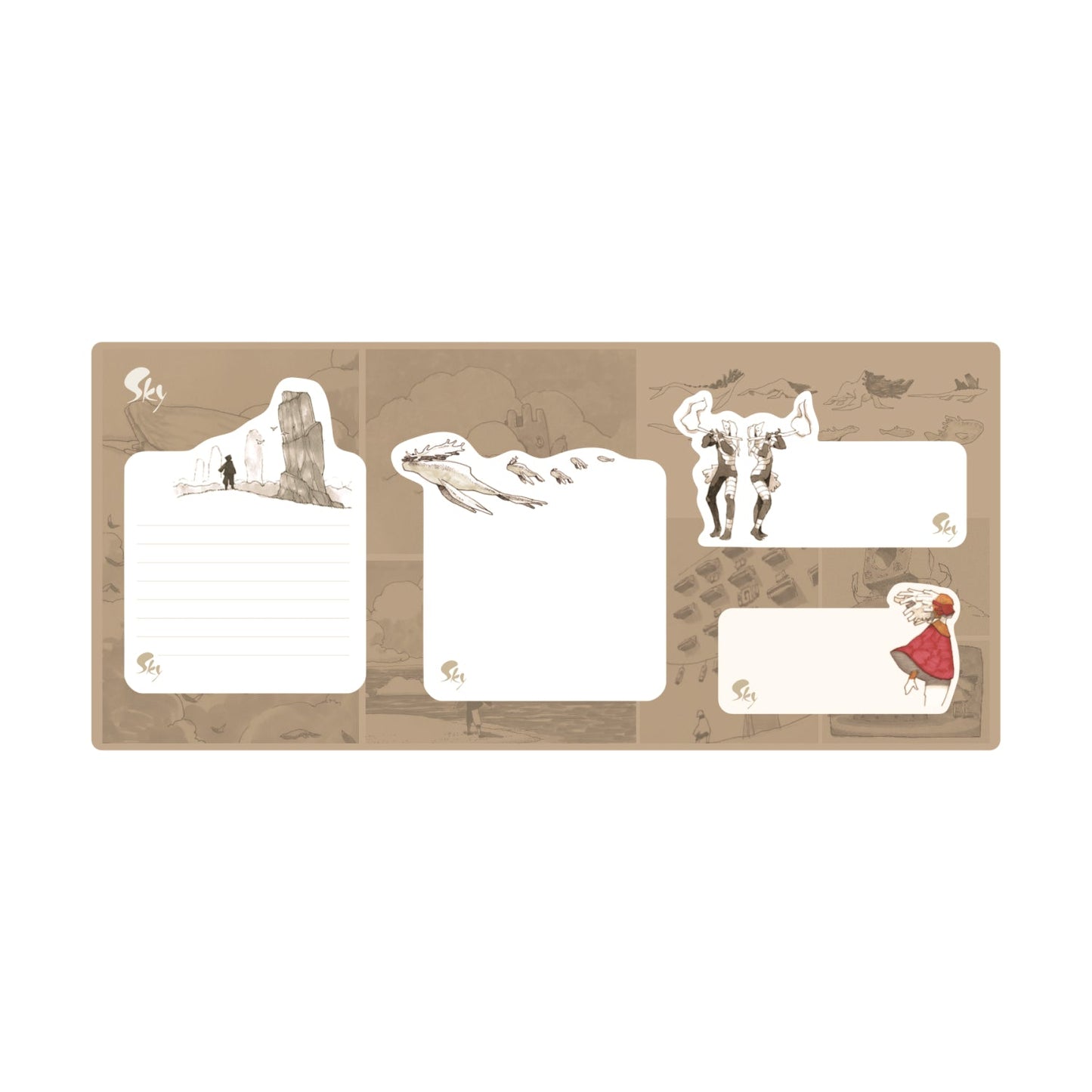 Sky 컨셉아트 점착 메모지 세트