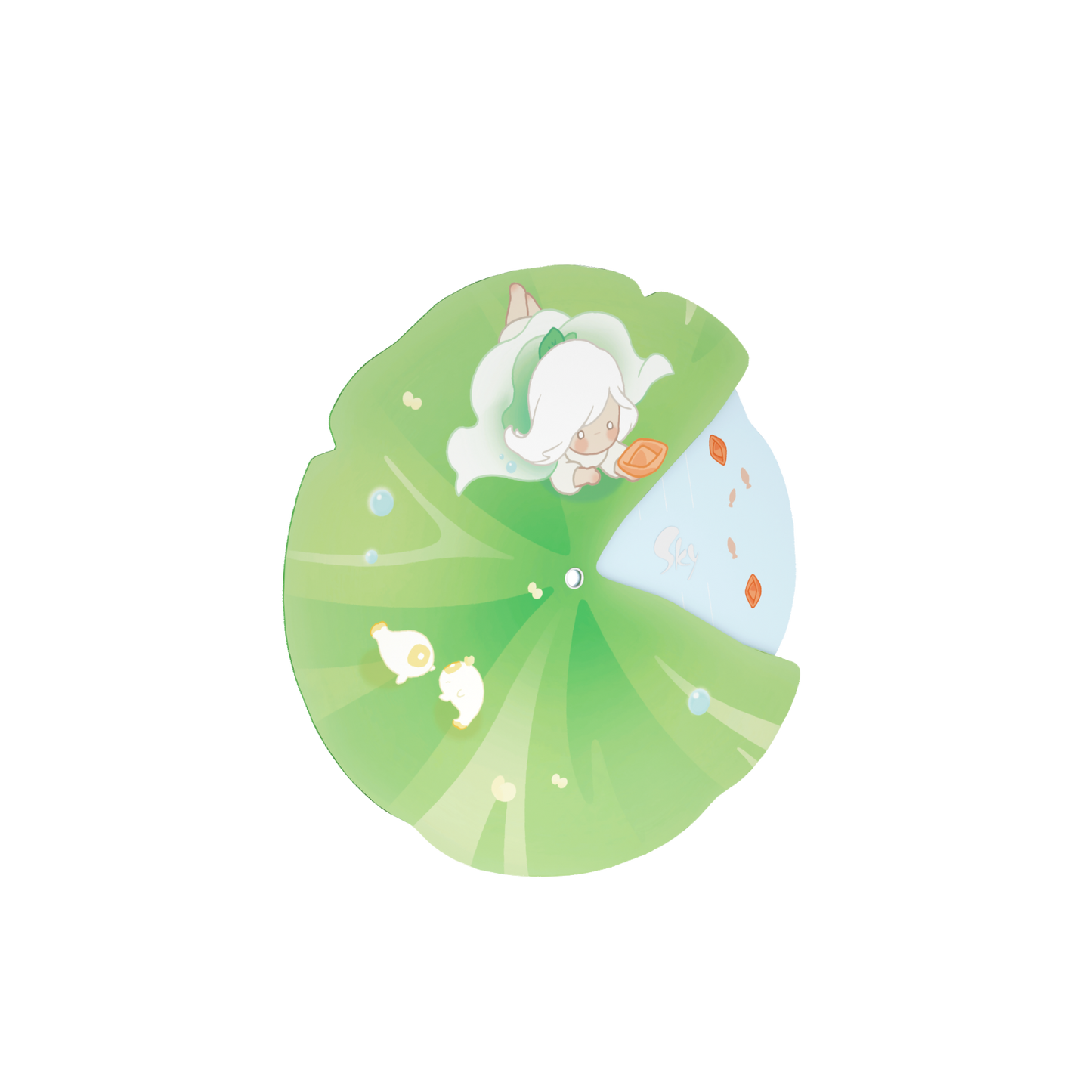 Sky Lily Rotary Collectible Card