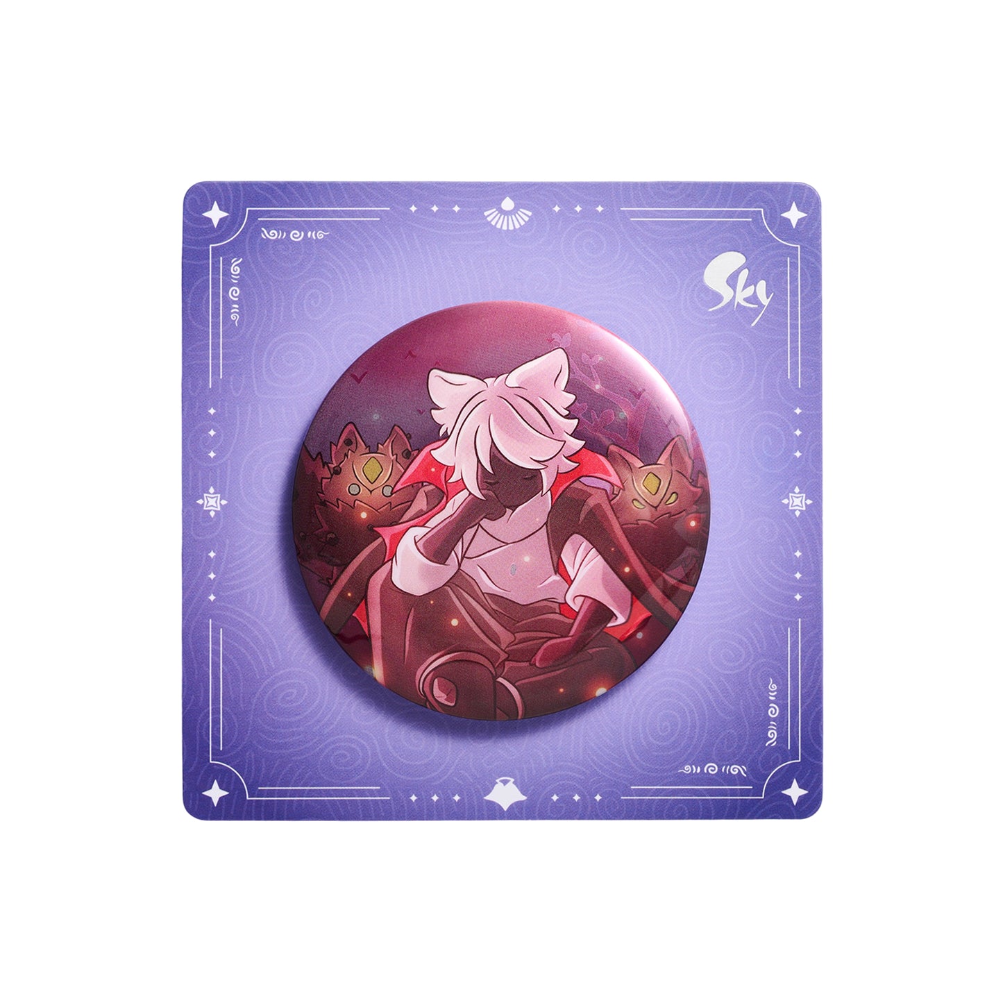 Sky Button Pin - Mischief Tufted Hair