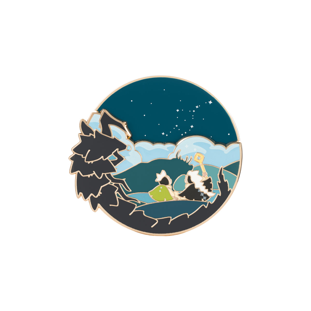 다크 드래곤 불꽃놀이 핀배지