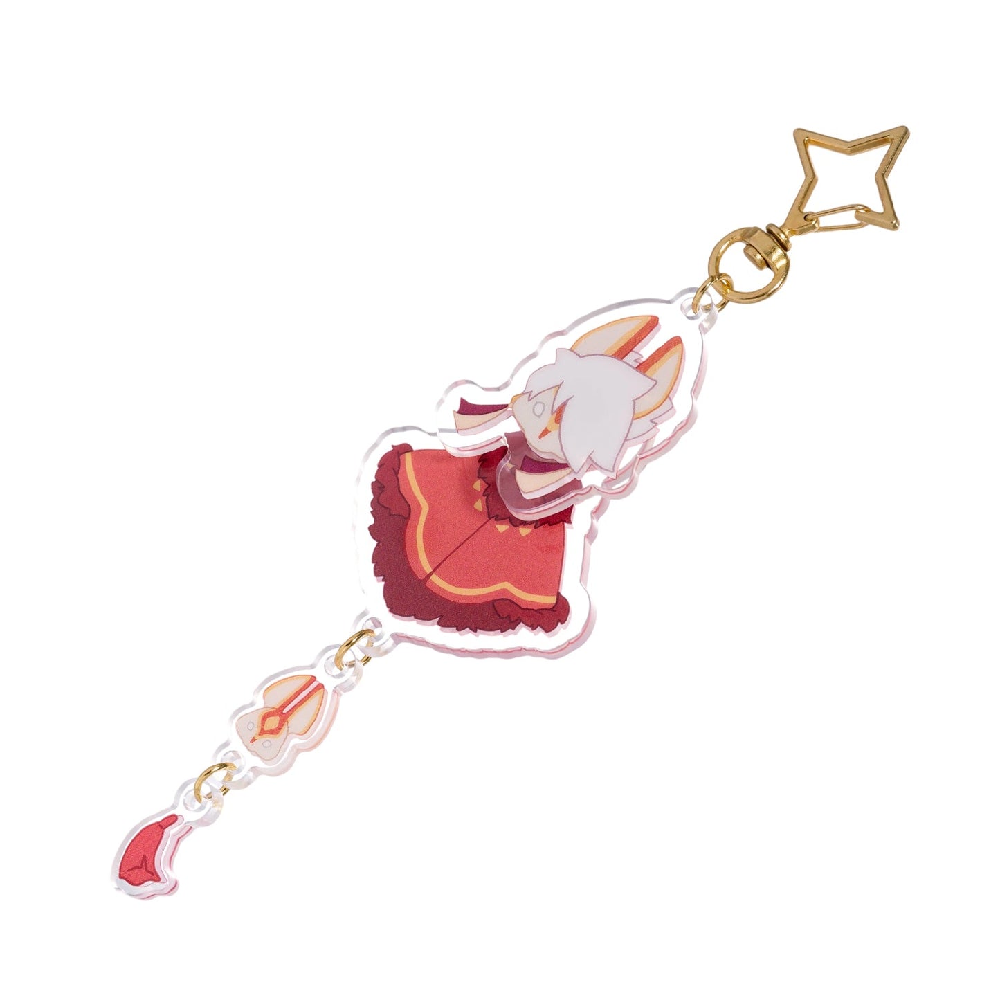 Sky Acrylic Wobbly Keychain - Days of Fortune Rabbit Mask