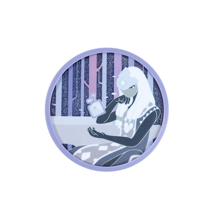 아크릴 퀵샌드 글리터 컵받침