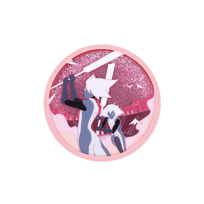 아크릴 퀵샌드 글리터 컵받침