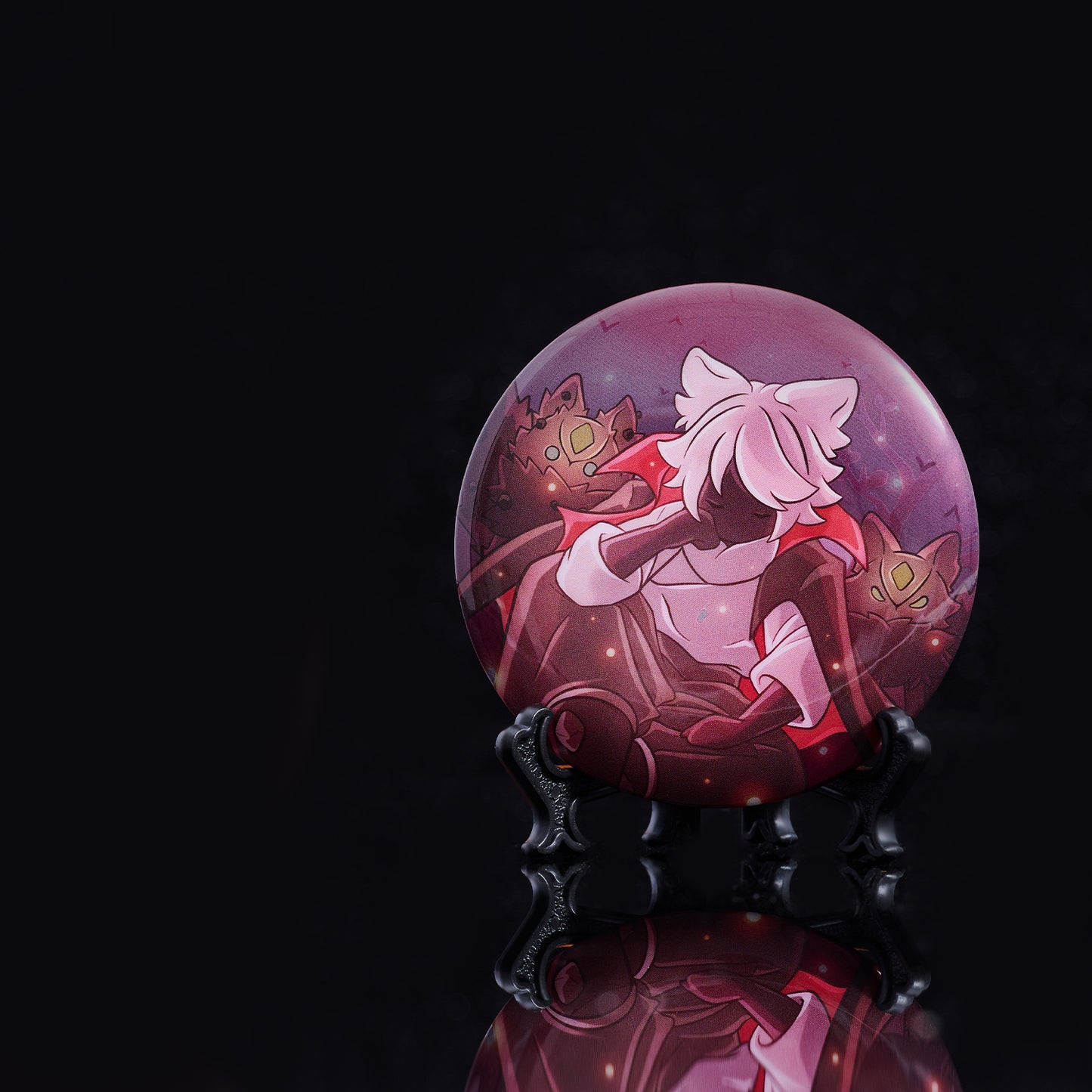 Sky Button Pin - Mischief Tufted Hair