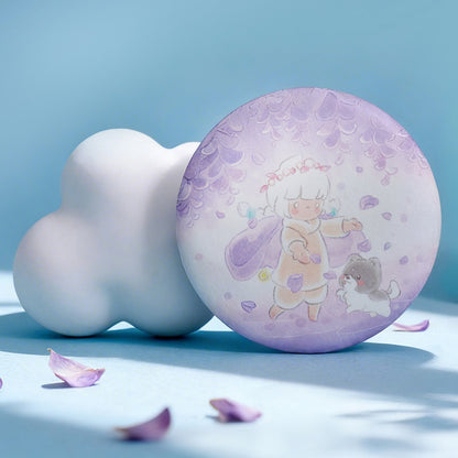 Sky Button Pin - Wisteria