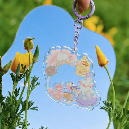 Sky Shaker Keychain Charm - Tea & Sweets