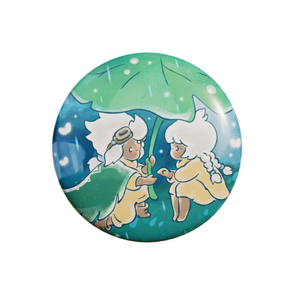 Sky Pop-up Book Lenticular Button Pin