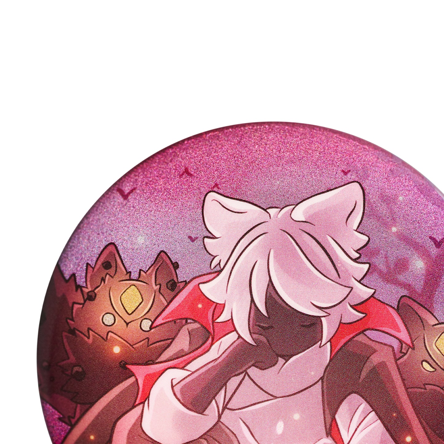 Sky Button Pin - Mischief Tufted Hair