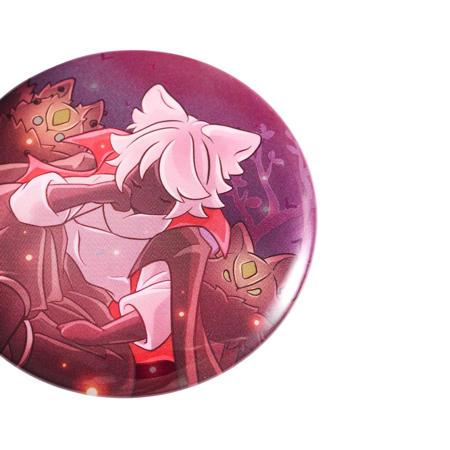 Sky Button Pin - Mischief Tufted Hair