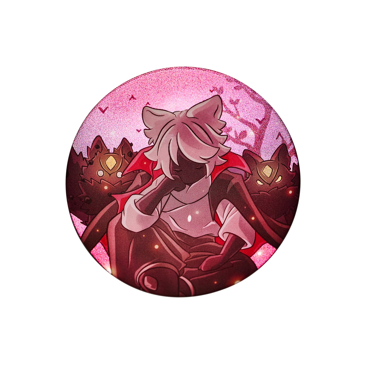 Sky Button Pin - Mischief Tufted Hair