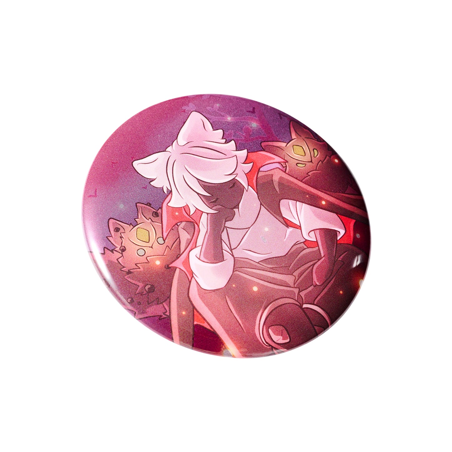 Sky Button Pin - Mischief Tufted Hair