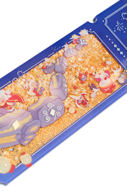 아크릴 퀵샌드 글리터 티켓 - 행복의 날