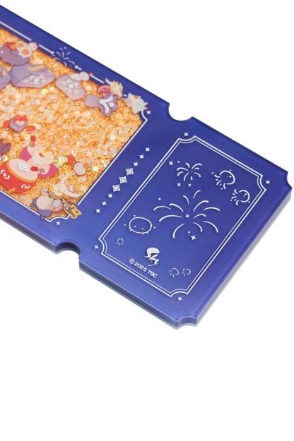 아크릴 퀵샌드 글리터 티켓 - 행복의 날