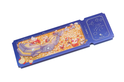 아크릴 퀵샌드 글리터 티켓 - 행복의 날