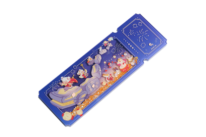 아크릴 퀵샌드 글리터 티켓 - 행복의 날