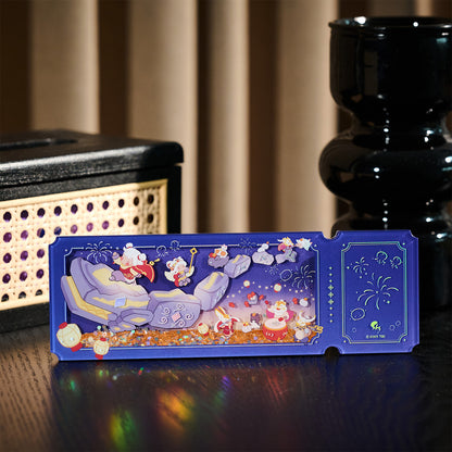 아크릴 퀵샌드 글리터 티켓 - 행복의 날