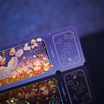 아크릴 퀵샌드 글리터 티켓 - 행복의 날