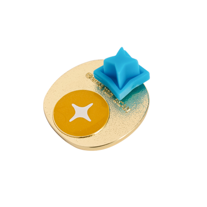 새해맞이 가면 핀배지