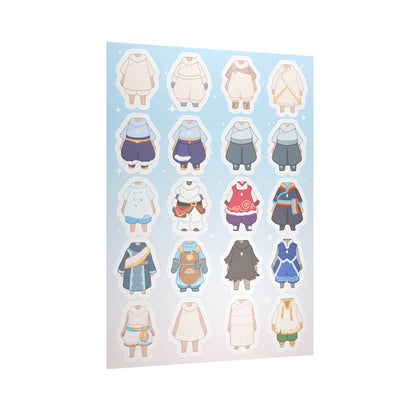 Sky 옷입히기 스티커 - 빛의 아이 (3종 세트)