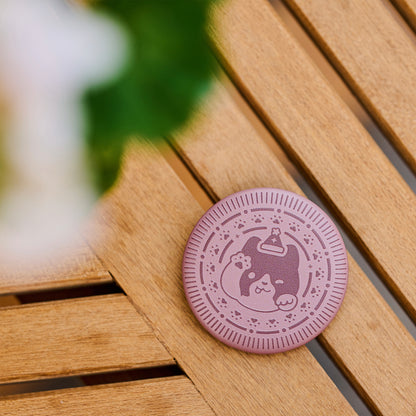 Sky Cookie Button Pin - Little Oreo