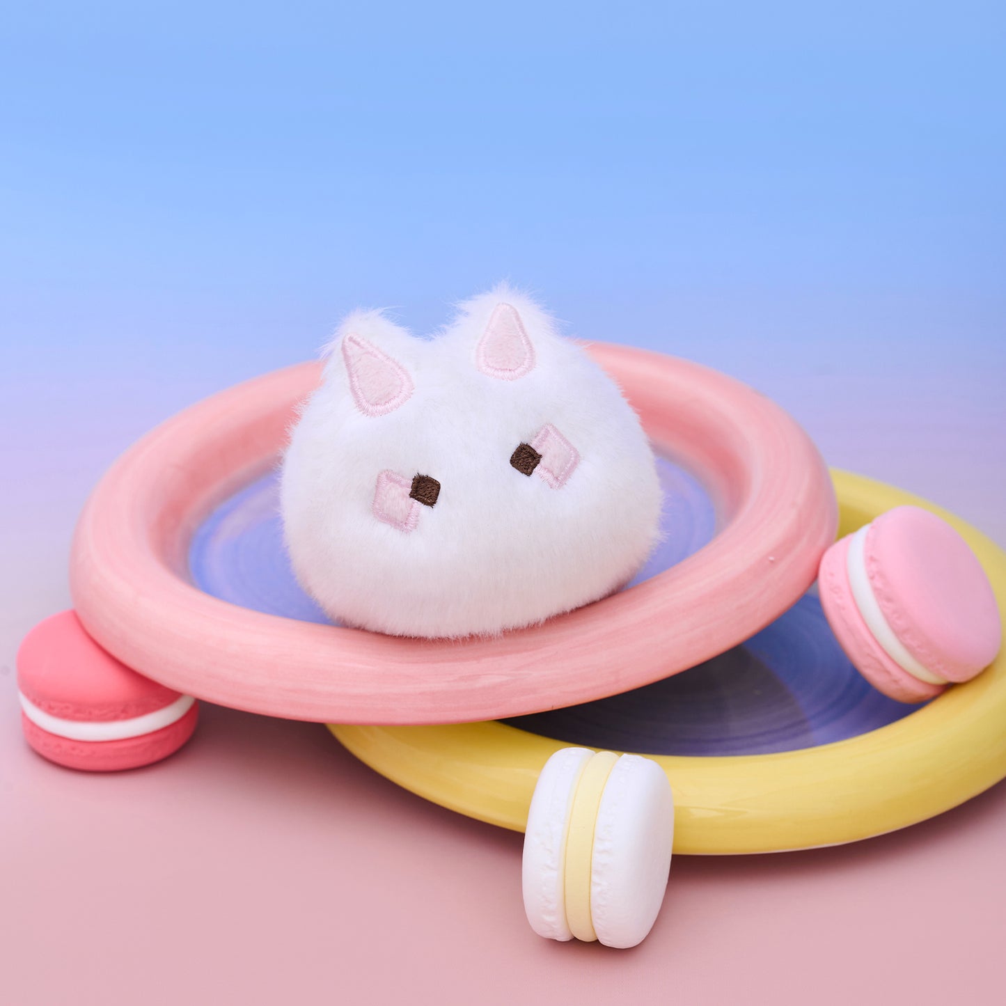 Bunny Plush Keychain Charm