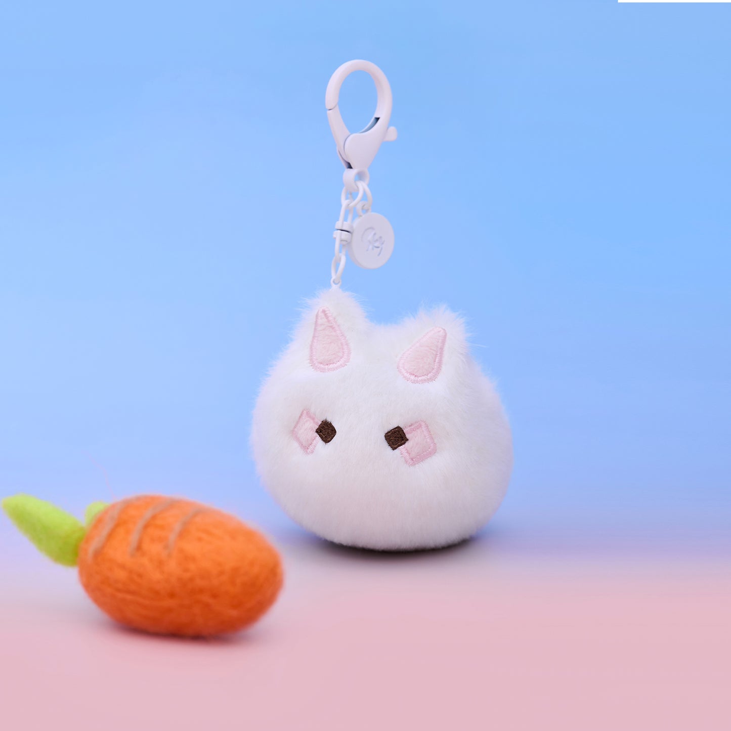 Bunny Plush Keychain Charm