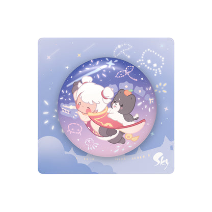Sky Button Pin - Warm Companions