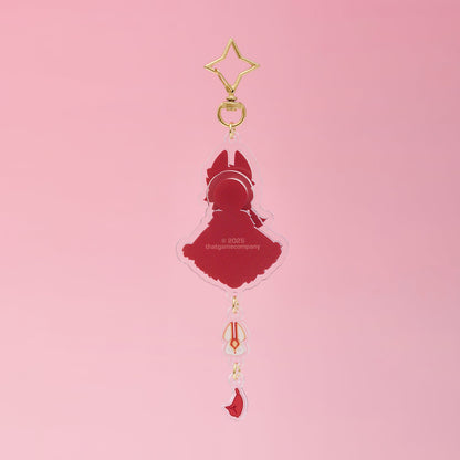 Sky Acrylic Wobbly Keychain - Days of Fortune Rabbit Mask