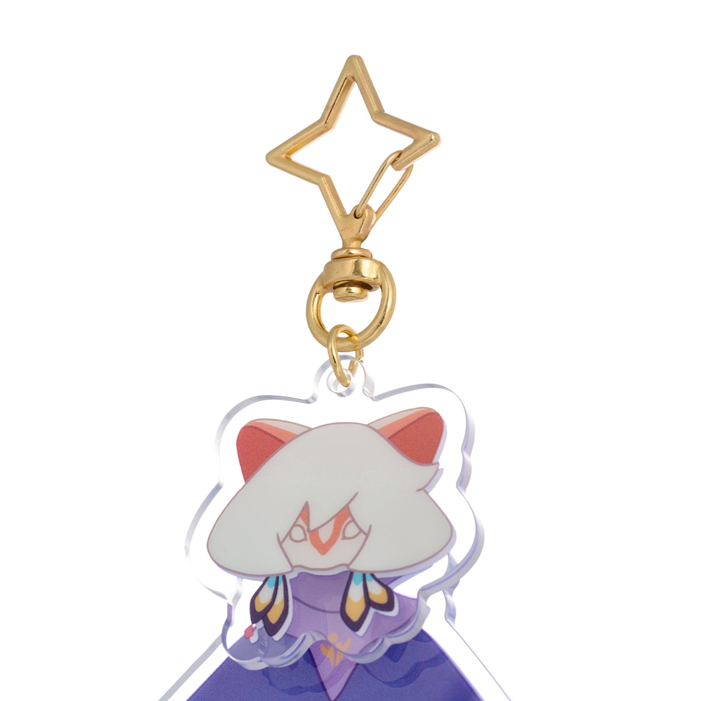 Sky Acrylic Wobbly Keychain - Weasel Mask