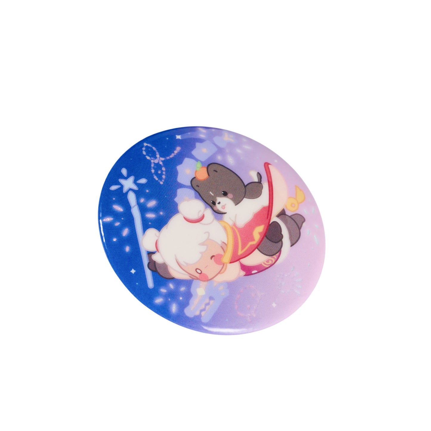Sky Button Pin - Warm Companions