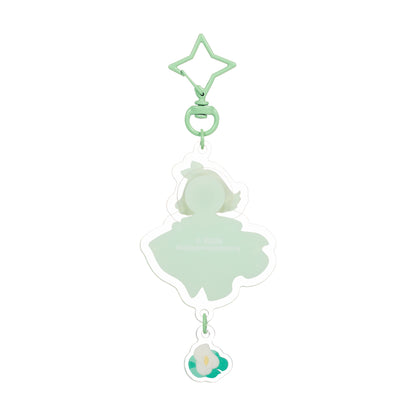 Sky Acrylic Wobbly Keychain - Arum Lily