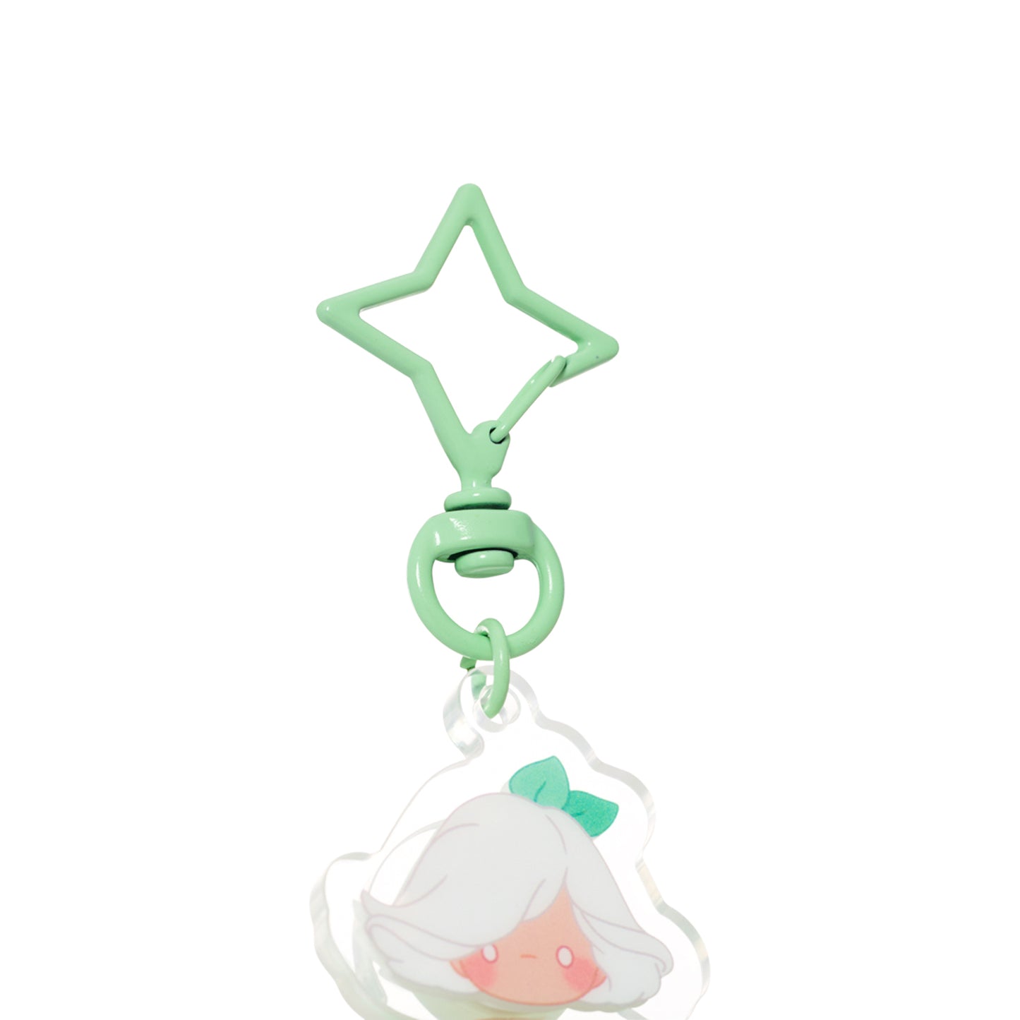 Sky Acrylic Wobbly Keychain - Arum Lily