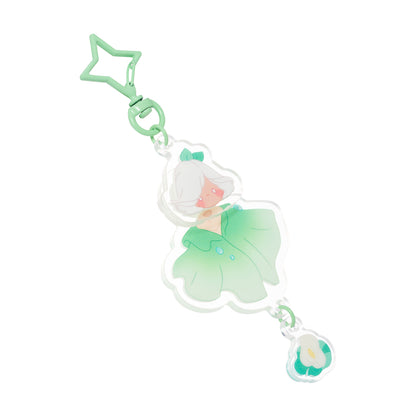 Sky Acrylic Wobbly Keychain - Arum Lily