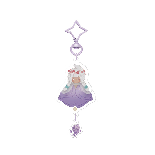 Sky Acrylic Wobbly Keychain - Wisteria