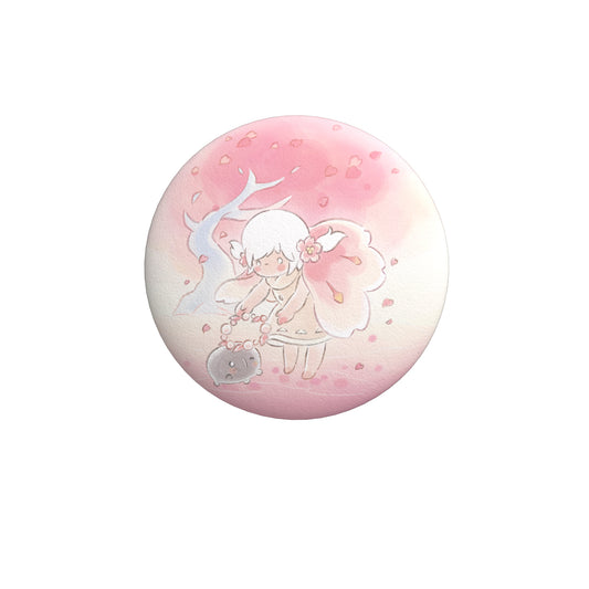 Sky Button Pin - Cherry Blossom
