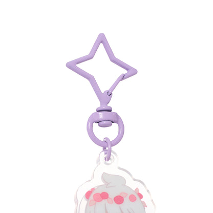 Sky Acrylic Wobbly Keychain - Wisteria