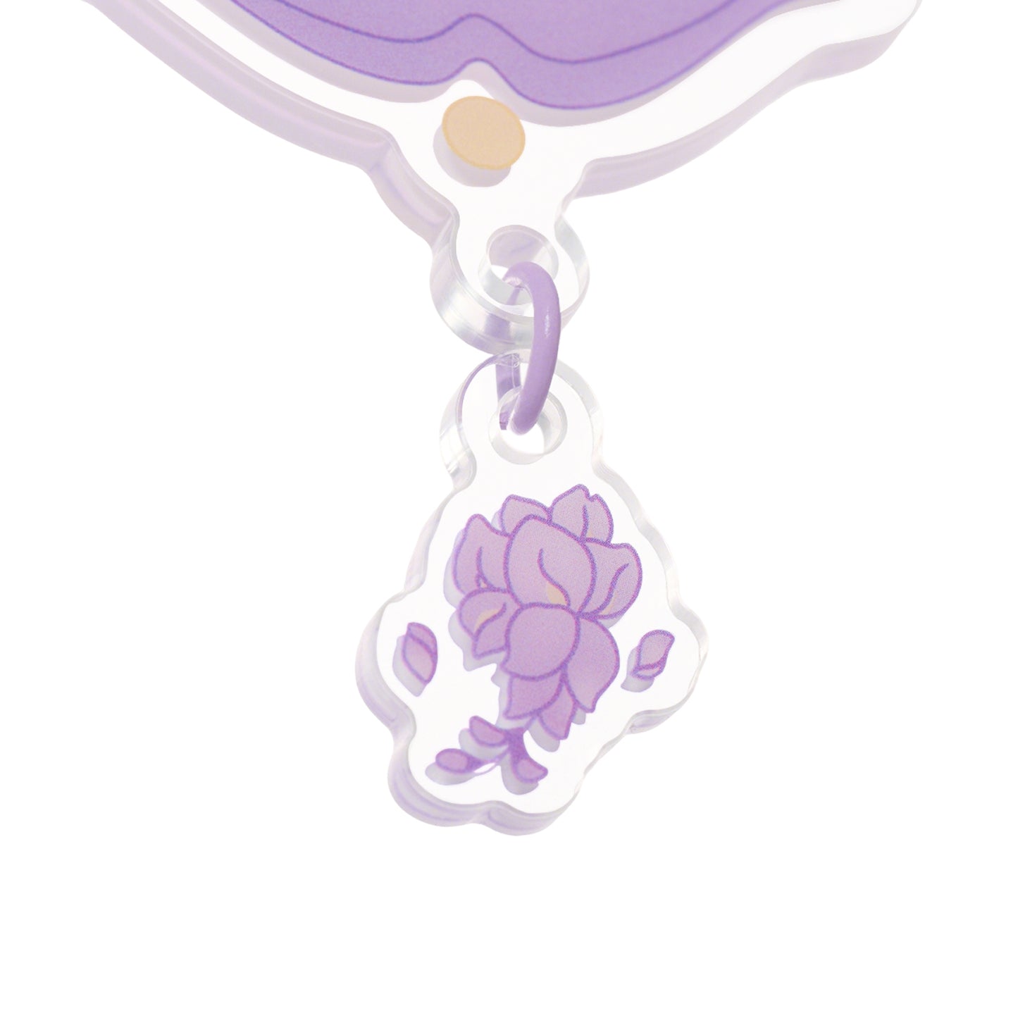 Sky Acrylic Wobbly Keychain - Wisteria