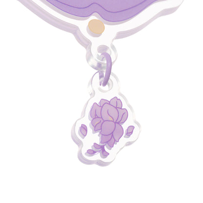 Sky Acrylic Wobbly Keychain - Wisteria