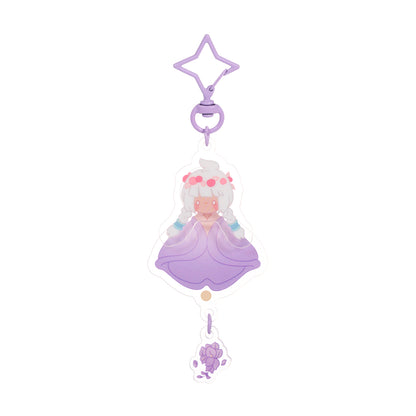 Sky Acrylic Wobbly Keychain - Wisteria