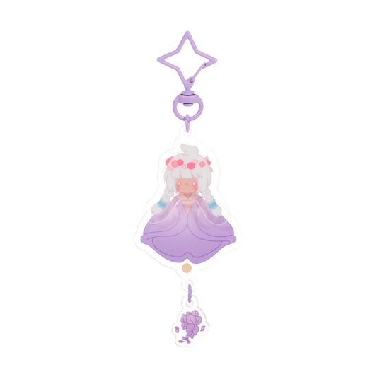 Sky Acrylic Wobbly Keychain - Wisteria