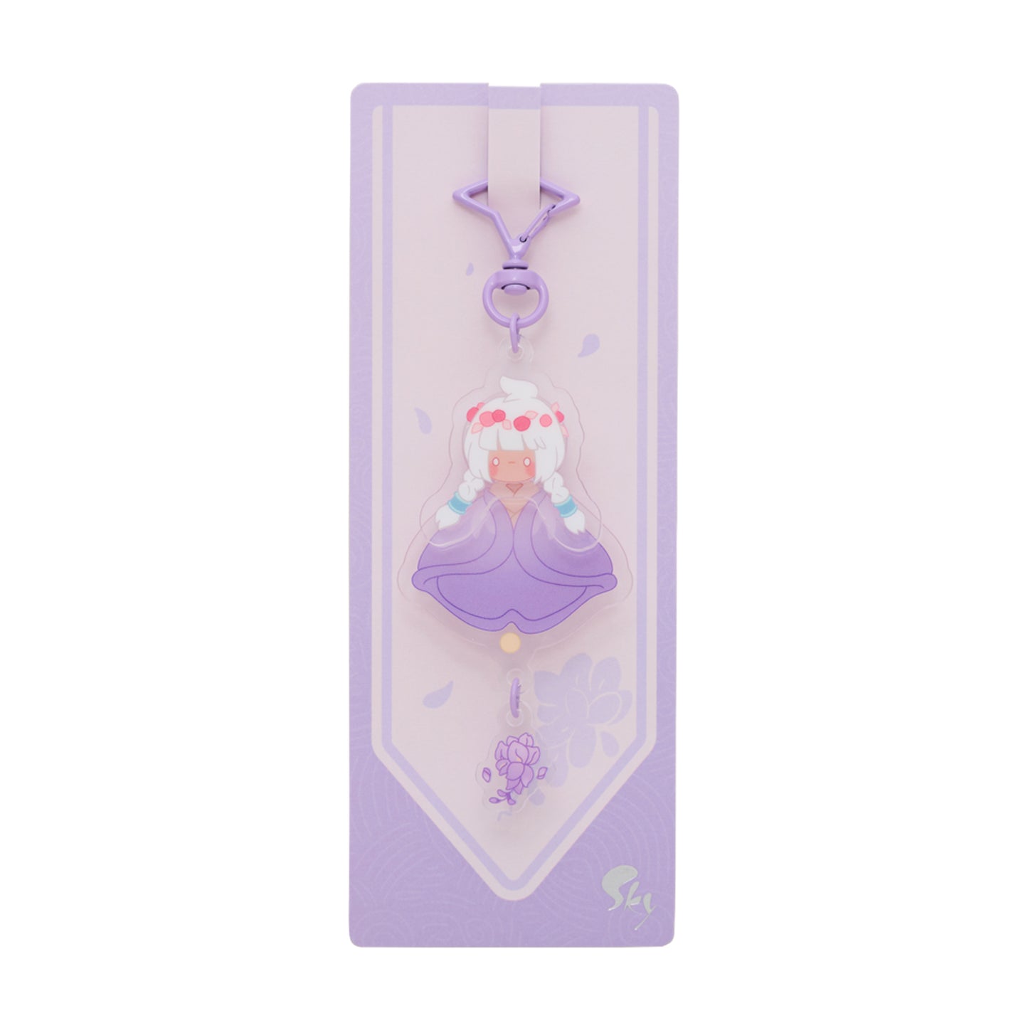 Sky Acrylic Wobbly Keychain - Wisteria