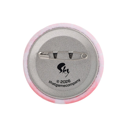 Sky Flocked Button Pin