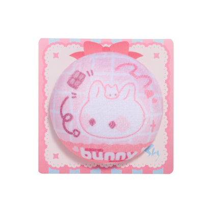 Sky Flocked Button Pin