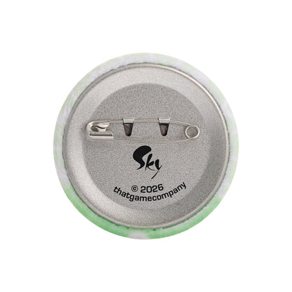 Sky Flocked Button Pin