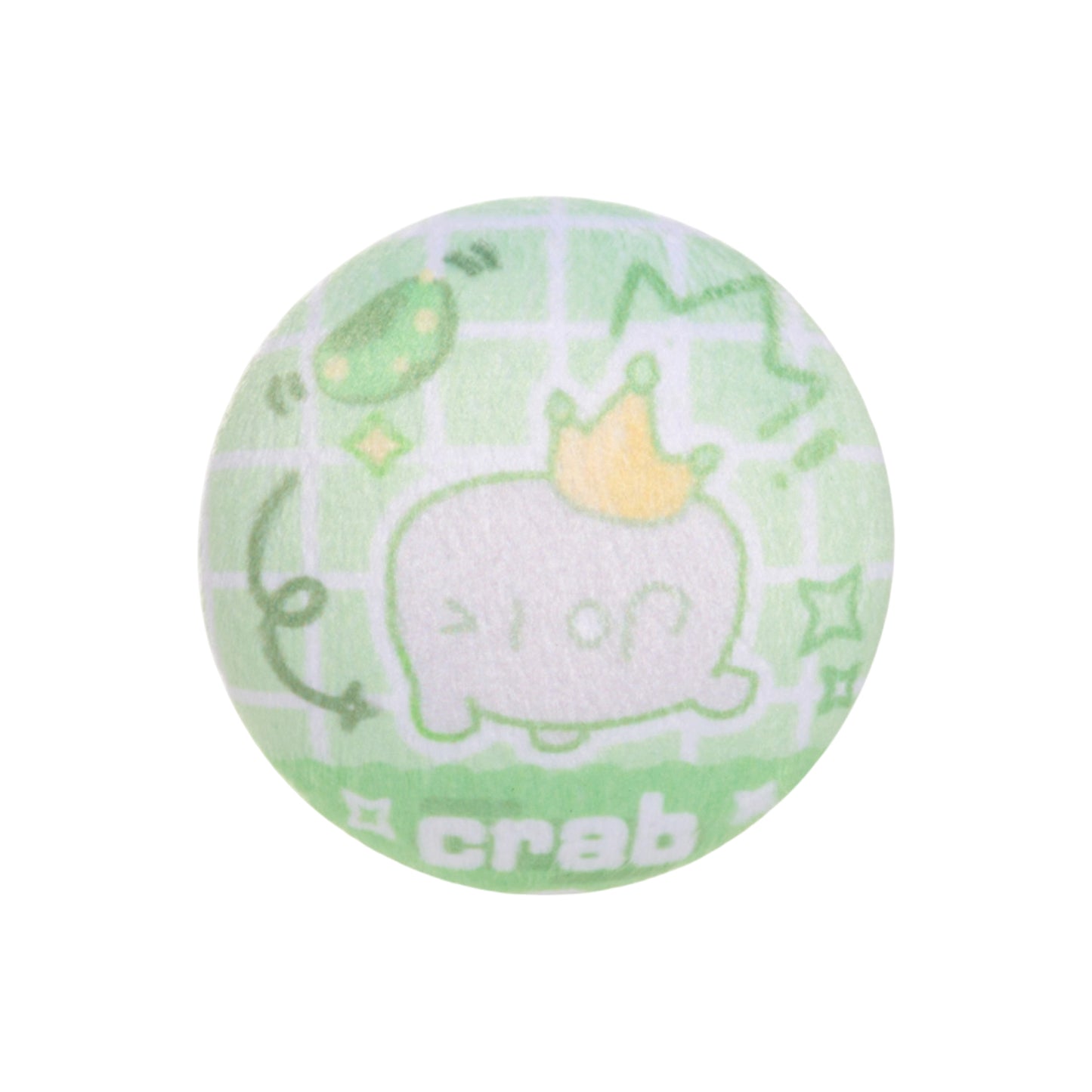 Sky Flocked Button Pin