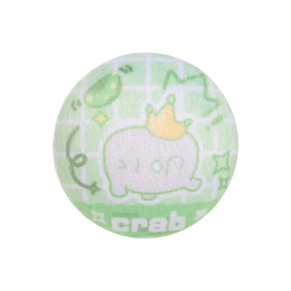 Sky Flocked Button Pin