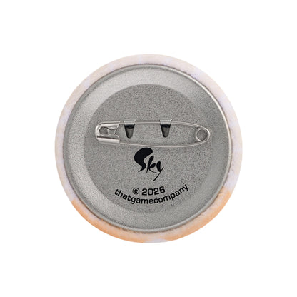 Sky Flocked Button Pin