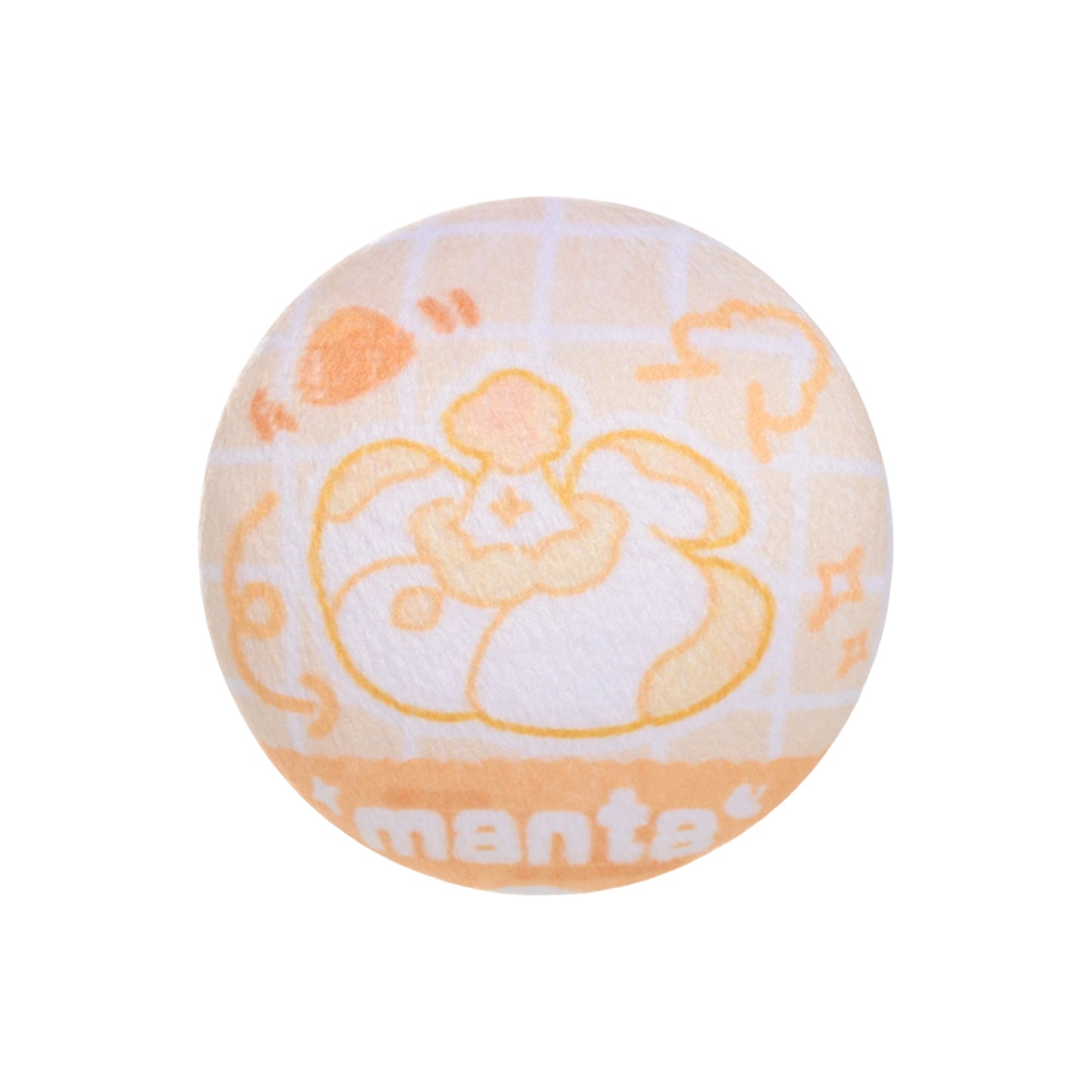 Sky Flocked Button Pin