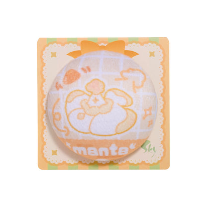 Sky Flocked Button Pin