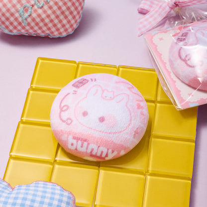 Sky Flocked Button Pin